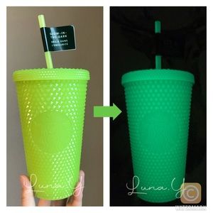 Starbucks GITD Lemongrass Studded Tumbler Cup 2022 Halloween Glow in the dark